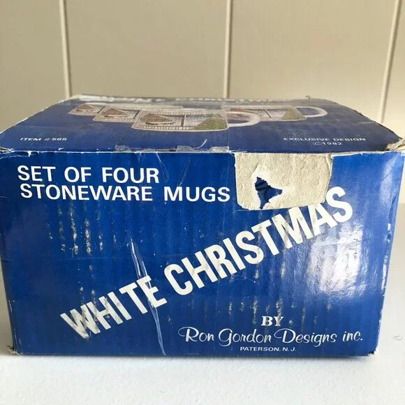 Vintage 80s Christmas Mugs - Picture 2 of 9